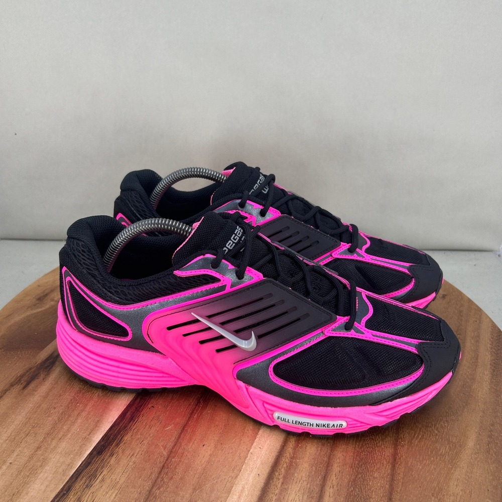 Nike Air Pegasus 2k5 Black Fireberry Pink Running Shoes IB0612-007 Mens 9.5